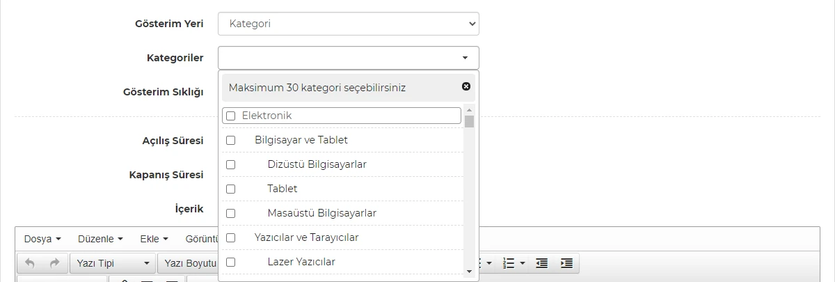 Gelişmiş Popup ve Bildirim Modülü Görsel 3