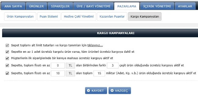 Kargo Kampanyaları