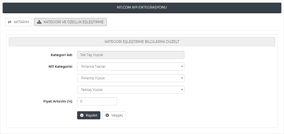 N11 Api Entegrasyonu Görsel 2